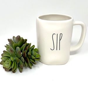 Brand New Rae Dunn By Magenta Sip White Mug